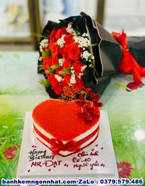 Combo Bánh Kem Và Hoa Tươi 49